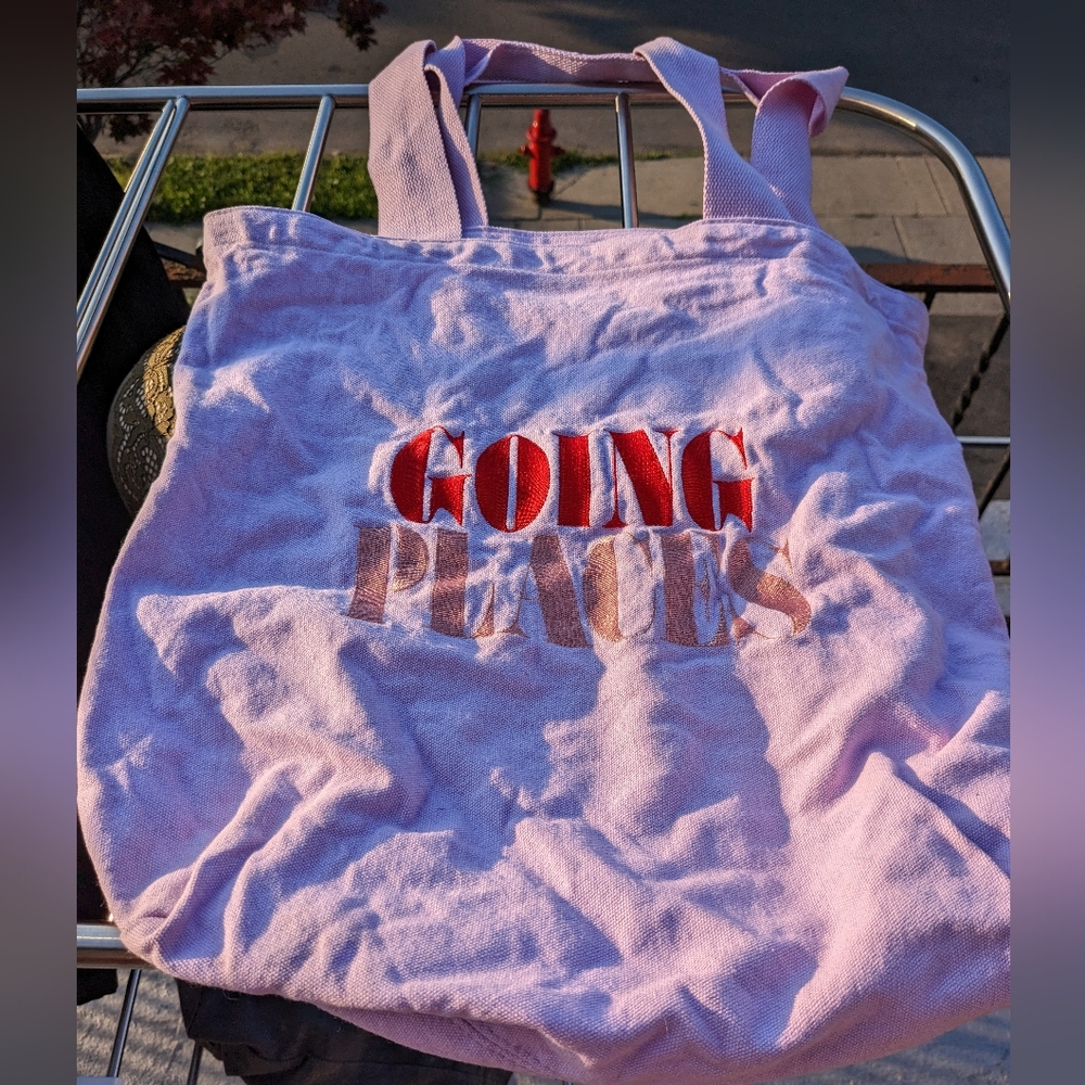 Lavender tote bag. Shein